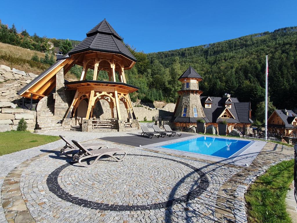 Basen Zewnętrzny Krupówka Szczyrk - Baseny, SPA, Wellness, Restauracja z widokiem Szczyrk